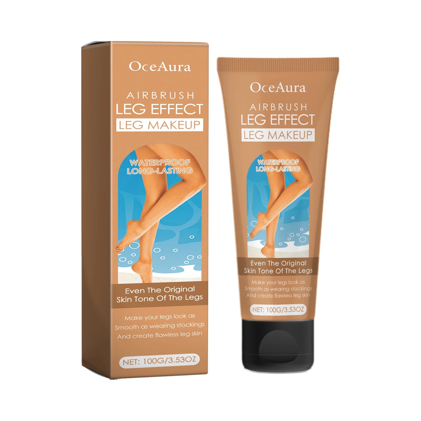 OceAura Outdoor Tanning Cream Black Leg Even Tan Moisturizing Cream Natural Makeup Product