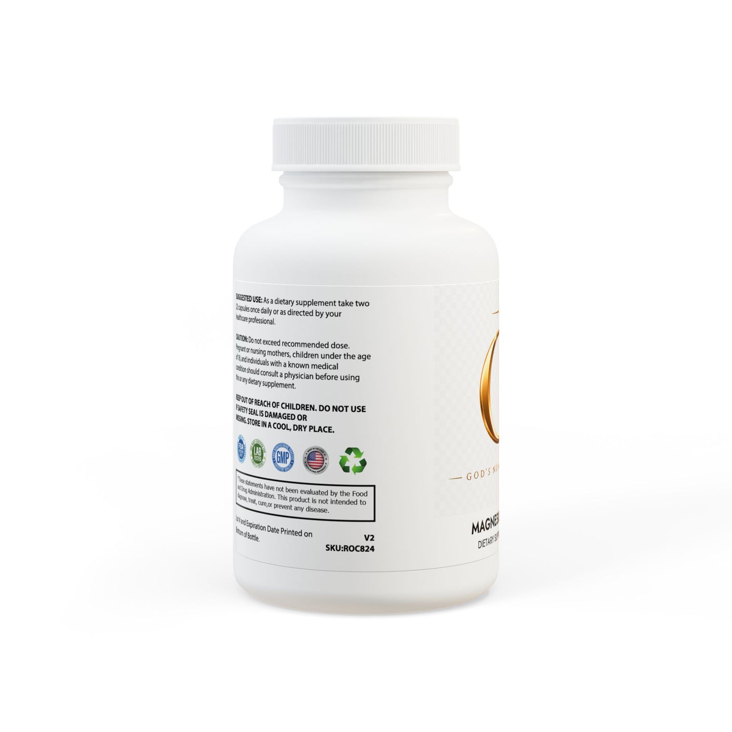 G7 God's Number - Magnesium Glycinate Supplement (60 Capsules)