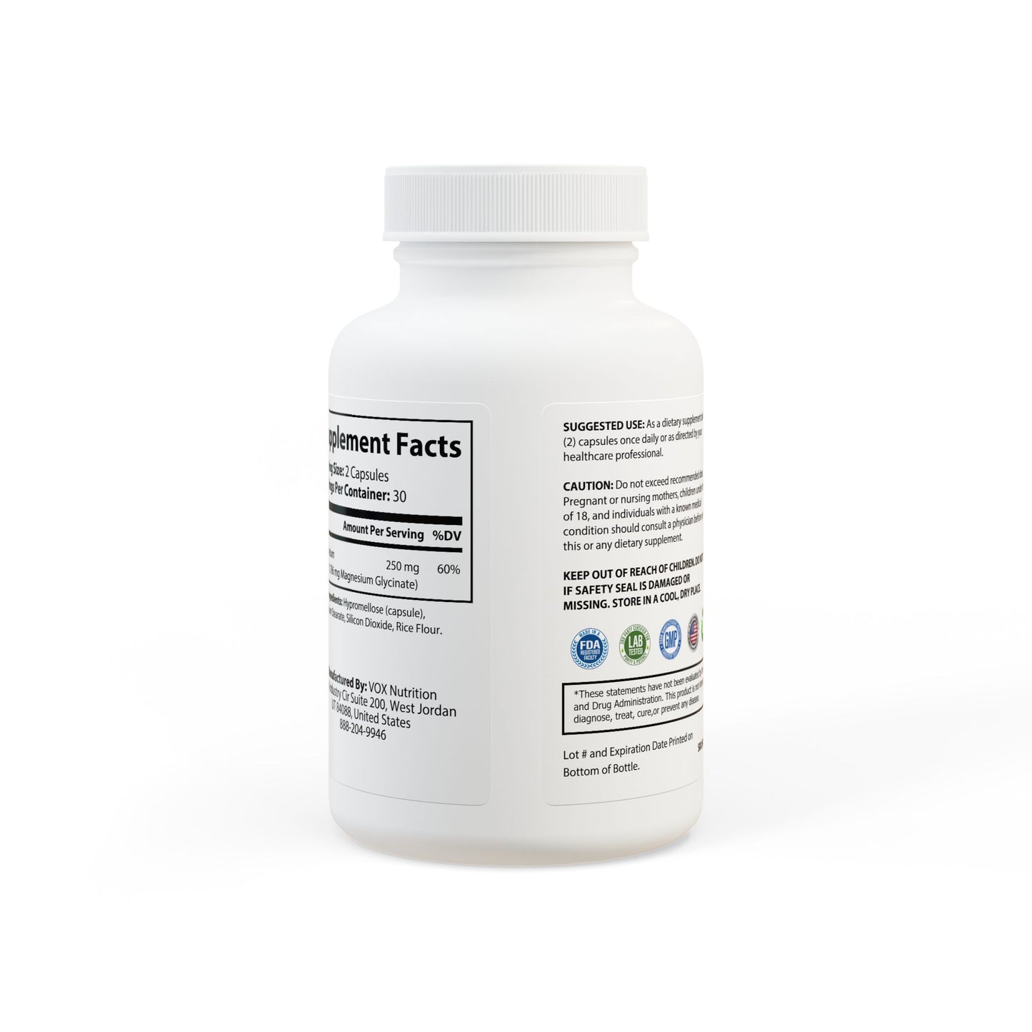 G7 God's Number - Magnesium Glycinate Supplement (60 Capsules)