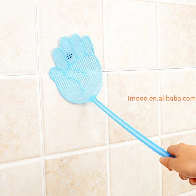 Factory Price Fly Swatter Cute Hand Pattern Plastic Lightweight Household Flapper Mosquito Bug Pest Control Tool