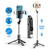 L13D Portable Selfie Stick Tripod Bracket Single Leg with Invisible Expandable Feature Detachable Fill Light Fold Function