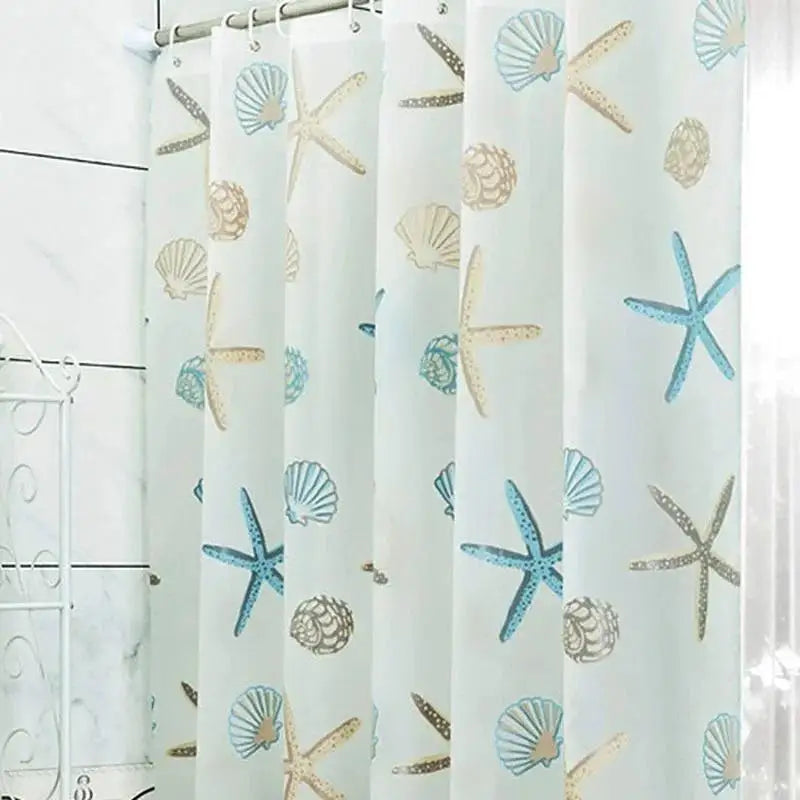 180*200cm Bathroom Curtain Waterproof Shower Curtain With 12 Curtain Hooks And Rings Shower Curtain Set