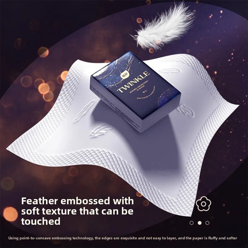 10 Packs 1 Piece; Handkerchief Paper; Printed Napkins, Small Packets Of Tissue Paper; Portable Facial Tissue Paper